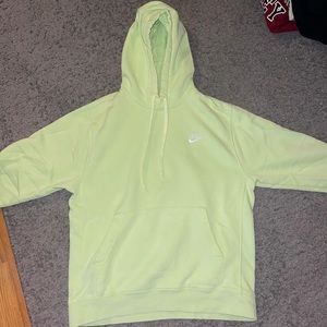 Neon green nike sweatshirt size medium.